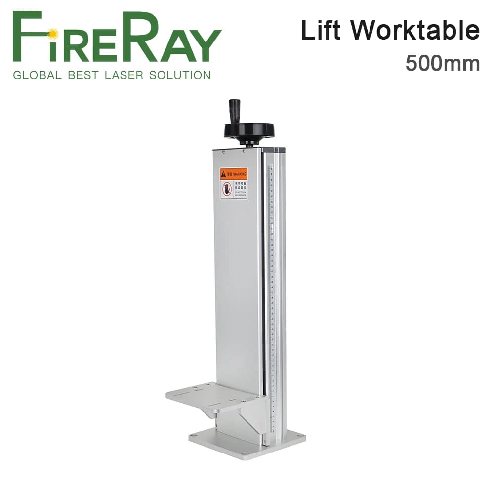 FireRay Laser Marking Part Elevator Worktop Z Axis Lifting Column Support 500mm for Co2/fiber Laser Engraving Machine