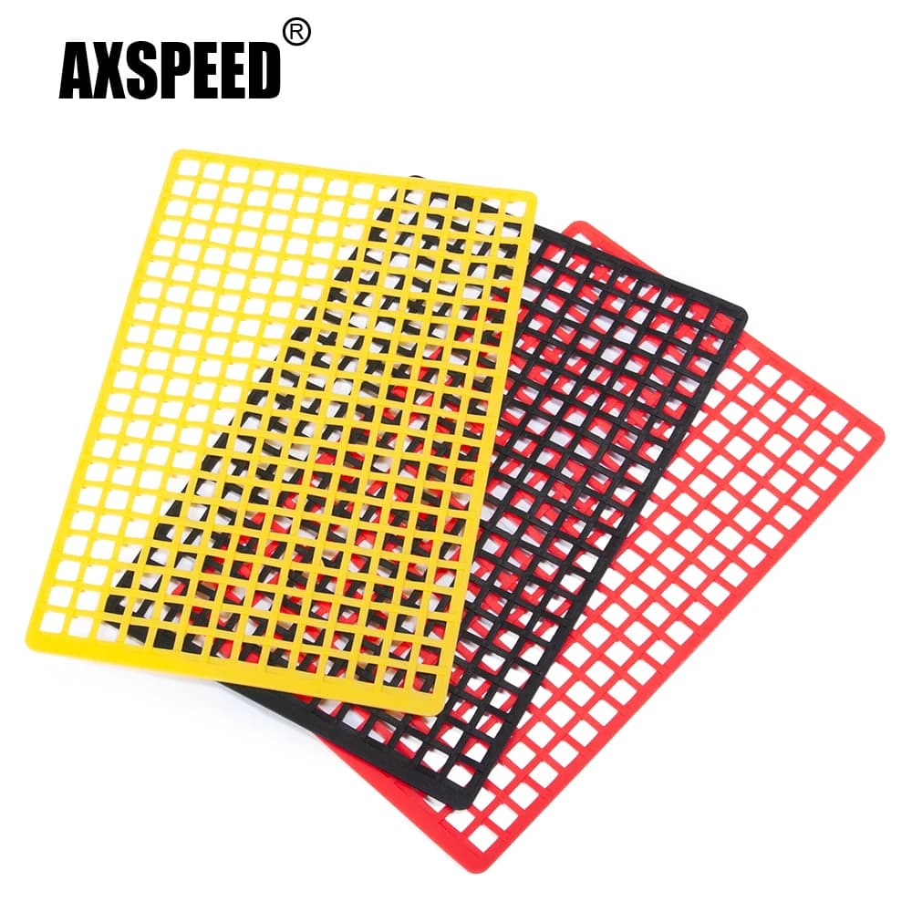 AXSPEED Rubber bagagli Net decorazione della finestra per Axial SCX10 Wraith TRX-4 TRX4 1/10 RC Crawler Car Parts