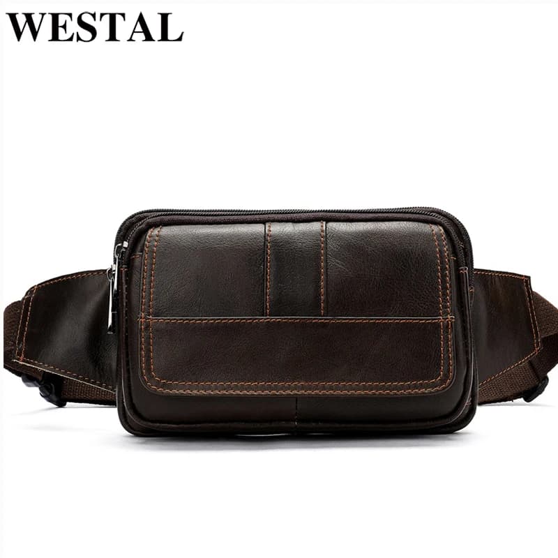 WESTAL marsupi da uomo in vera pelle marsupio da uomo marsupio da uomo marsupio da uomo marsupio marsupio Sport marsupio 8966