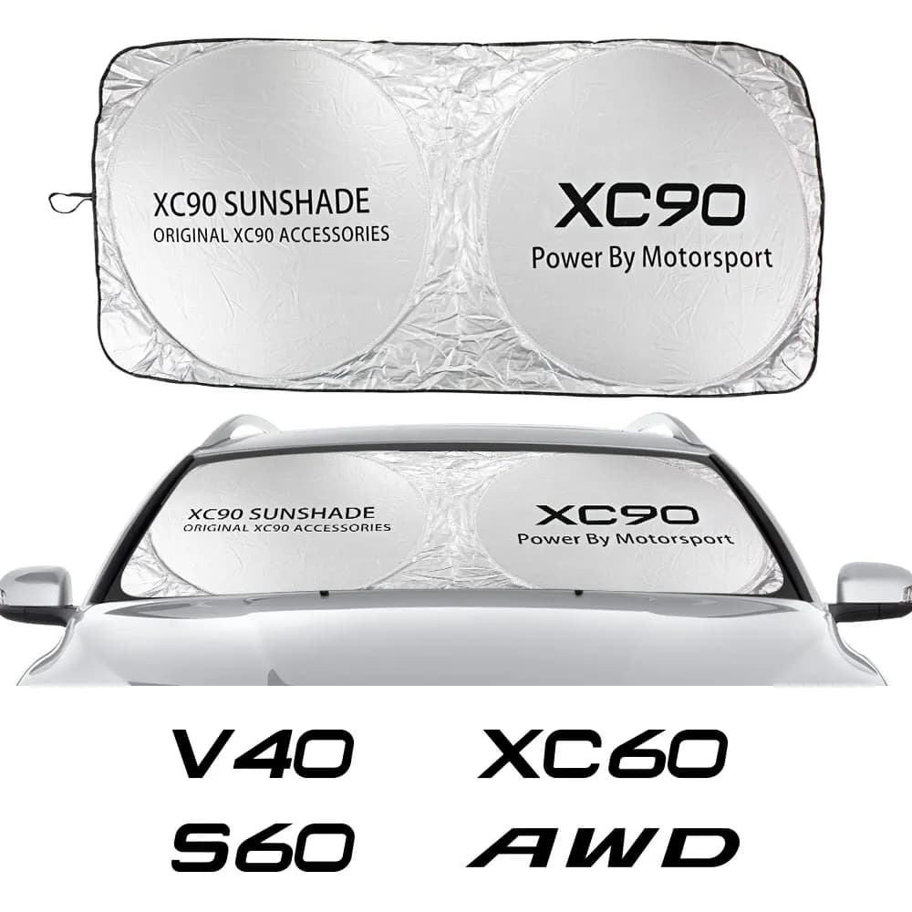 Per Volvo XC60 XC90 S60 XC40 AWD C30 C70 S80 S90 T6 V40 V50 V60 V70 V90 XC70 Accessori Auto Parabrezza Parasole Copertura