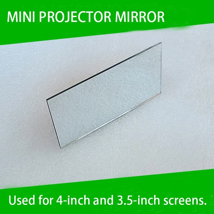 1PC 114*57.5*2mm Mini Proiettore Superficie Frontale Riflettore Proiettore Specchio Accessori FAI DA TE Lente Ad Alta Riflessione