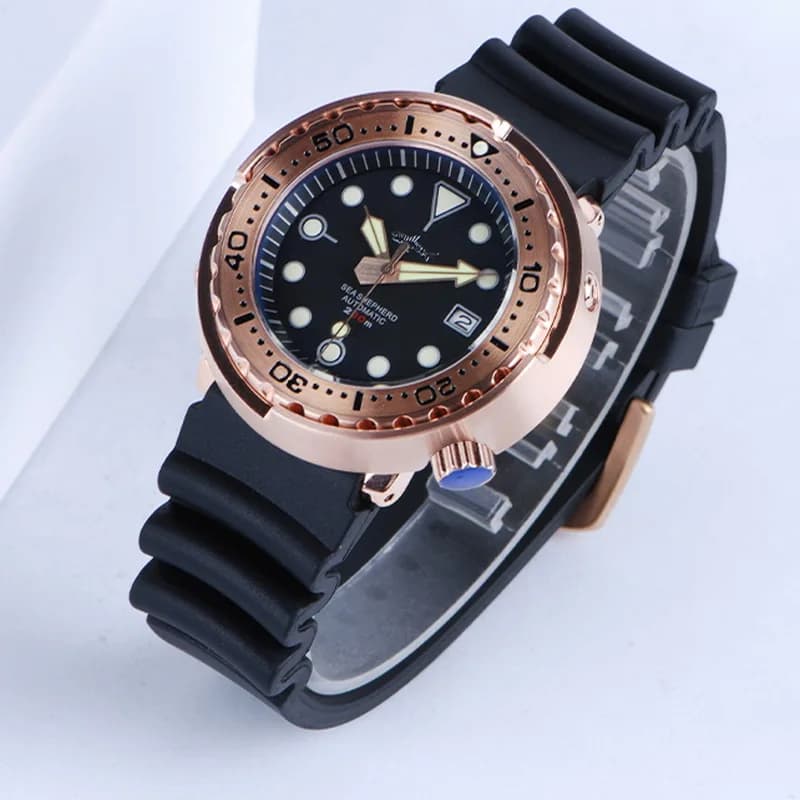 Heimdallr Orologio subacqueo da uomo 47mm Tonno Orologio da polso meccanico automatico 20ATM Impermeabile C3 Luminoso NH35 Specchio zaffiro