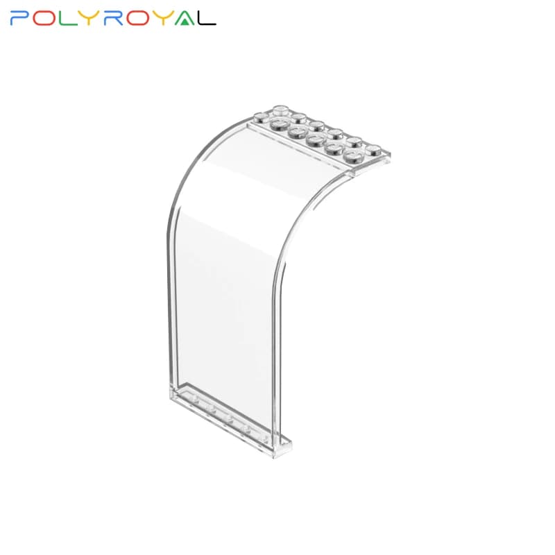 Parti di blocchi di costruzione 6x6x9 pannello da parete per tetto curvo ad arco grande 1 PZ MOC compatibile con le marche di giocattoli per bambini 2572