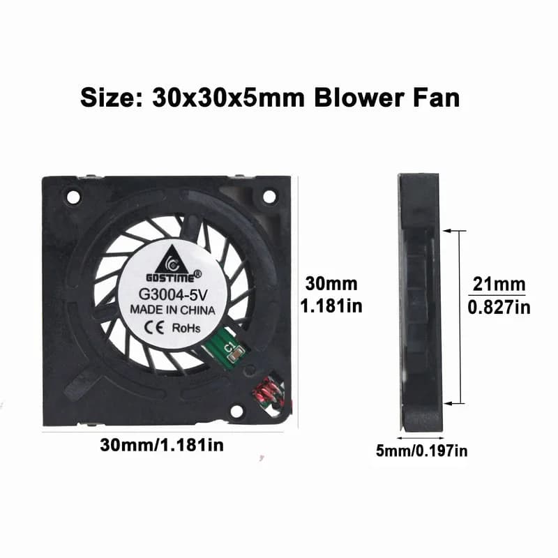 Nuovo 3004 30 millimetri Ventilatore 5V 2Pin Idraulico 30x30x5mm 3 centimetri DC Ventola Di Raffreddamento per 3D Stampante Mini Proiettore CoolerFan