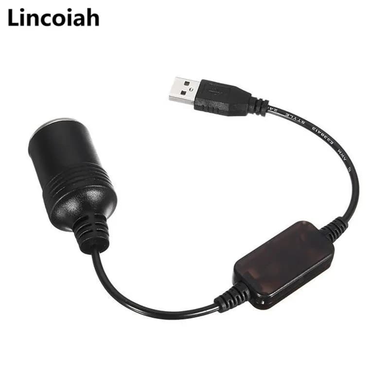 Converter Adapter Adapter USB Cable Controller for 12V Car Charge Femmin Power Cigarette Lighter Cable for Xiaomi Power Bank DVR