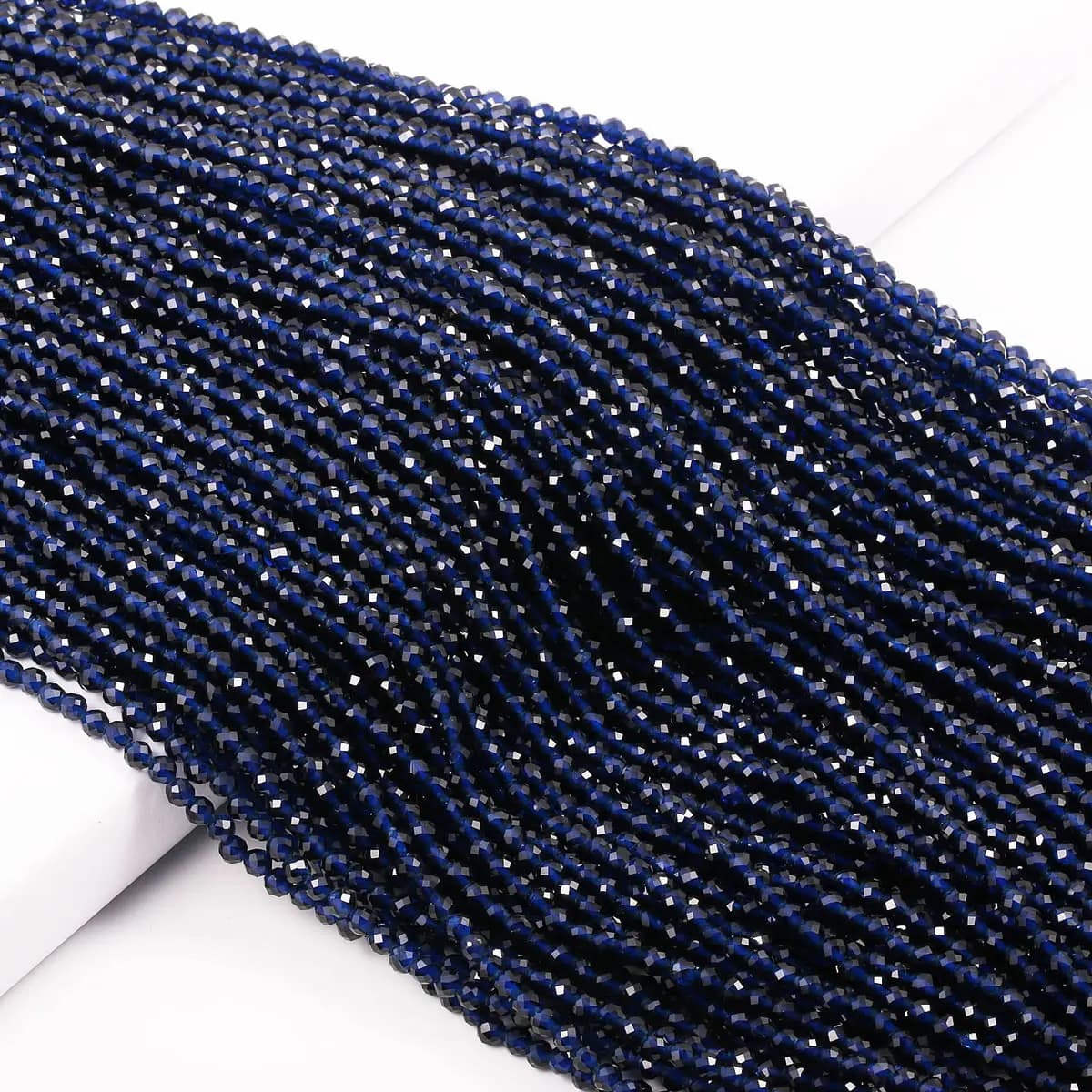 Vendita calda spinelli luminosi naturali perline sfaccettate sfaccettate perline rotonde per gioielli che fanno accessori collana braccialetto fai da te dimensioni 2 3mm