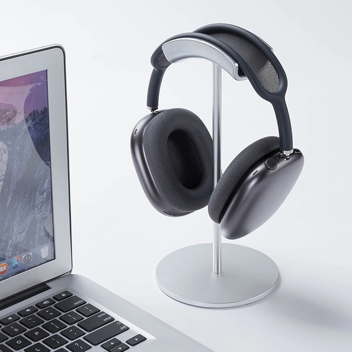 Staffa per cuffie in lega di alluminio per Apple AirPods Max supporto per cuffie Desktop in metallo per battiti/HUAWEI espositore per appendiabiti per cuffie