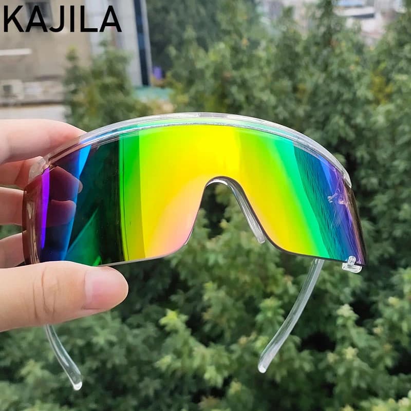 Occhiali da Sole Sportivi Oversize Uomo 2026 di Lusso Antivento Rettangolari Occhiali da Sole Donna per Guida Gafas De Sol Hombre