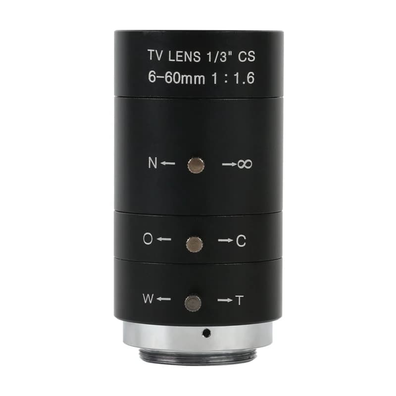F1.6 obiettivo Zoom CCTV HD 6-60mm grande vista alta distanza di lavoro CS C obiettivo con attacco per videocamera industriale COMS CCD