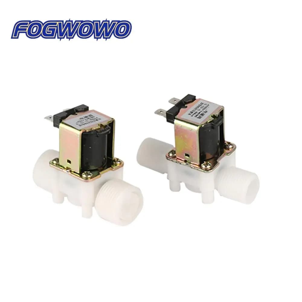 1/2 "3/4" Valvola A Solenoide di plastica 12V 220V Lavatrice Distributore di Acqua Potabile Pneumatico Interruttore Regolatore di Pressione 1 Pc