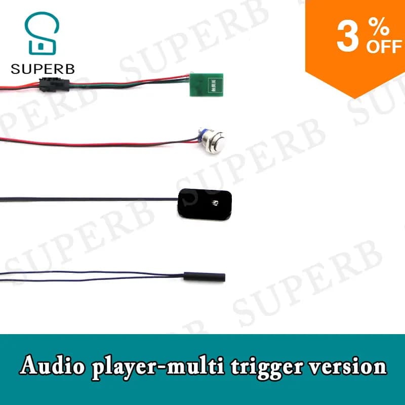 Camera room escape real life room escape prop lettore audio versione multi trigger per sbloccare Superbo gioco di avventure di fuga prop