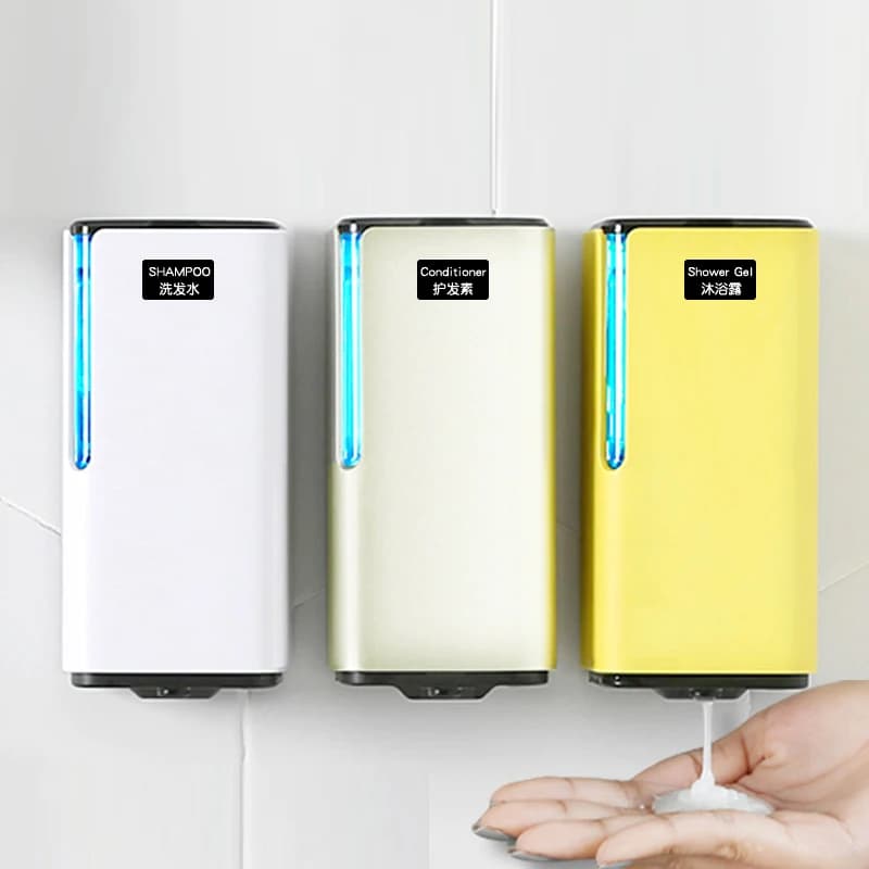 Dispenser di sapone liquido automatico intelligente elettrico appeso a induzione schiuma lavaggio a mano cucina bagno rondella a mano