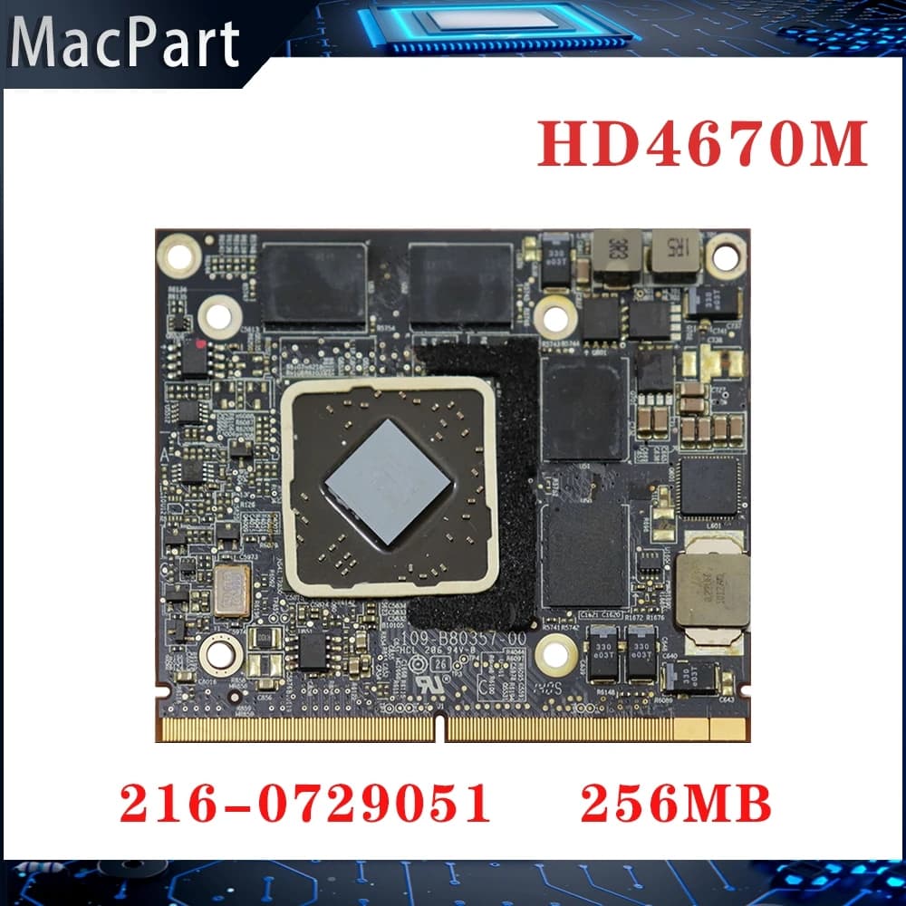 Originale Radeon HD4670 HD4670M 256MB Per Apple iMac 21 "27" A1311 A1312 Scheda grafica video 2010 2009 109-B80357-0 Prova di 100% OK