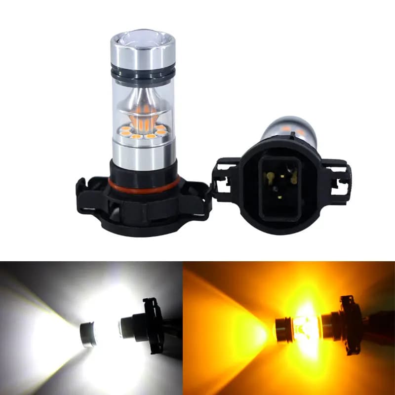 2pc Error Free canbus PSY24W LED Luce di emergenza luci di emergenza giallo3000k Per VW Passat B7 Tiguan Golf MK6 Audi Citroen C5