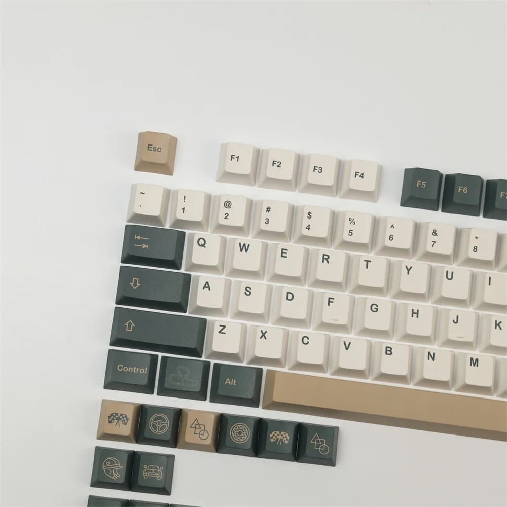 GMK British Racing Keycap Cherry Profile PBT Full Keycaps ANSI Layout ISO Enter For GH60 GK61X GK64X GK68 84 87 96 980 104 108