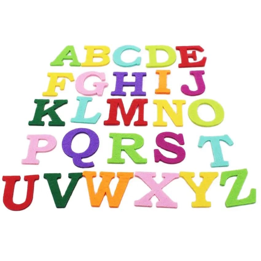Felt Alphabet Letter Polyester Fabric For Sewing Felt Craft Fabric For Scrapbooking DIY SuppliesFieltro Feltro Mix Non-woven