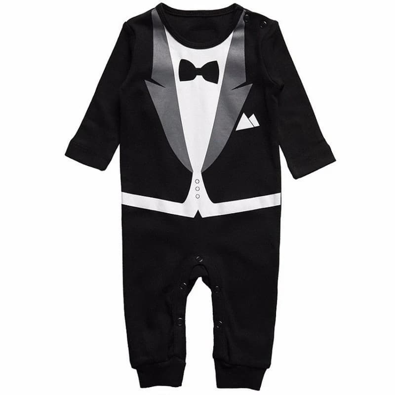 Vestiti per neonato Primavera Autunno Pagliaccetto formale in cotone Vestito da gentiluomo Abbigliamento intero per neonato Tuta bella Abito da festa