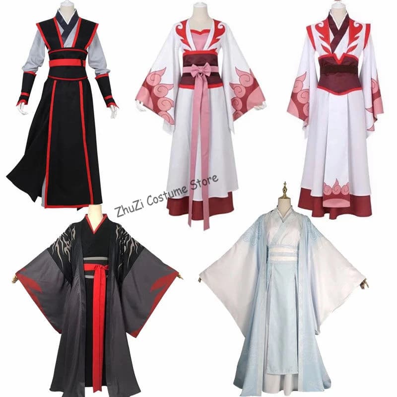 Anime cinese Mo Dao Zu Shi Cosplay Wei Wuxian Young/Lan wangji/Jiang cheng/Wen Ning Dao Mo a Shi Costume Cosplay