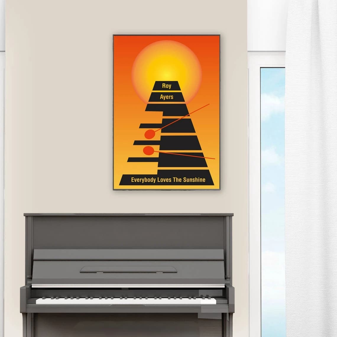 Tutti ama il sole Album musicale Poster Stampa artistica su tela Pittura Immagini murali Soggiorno Decorazioni per la casa (senza cornice)