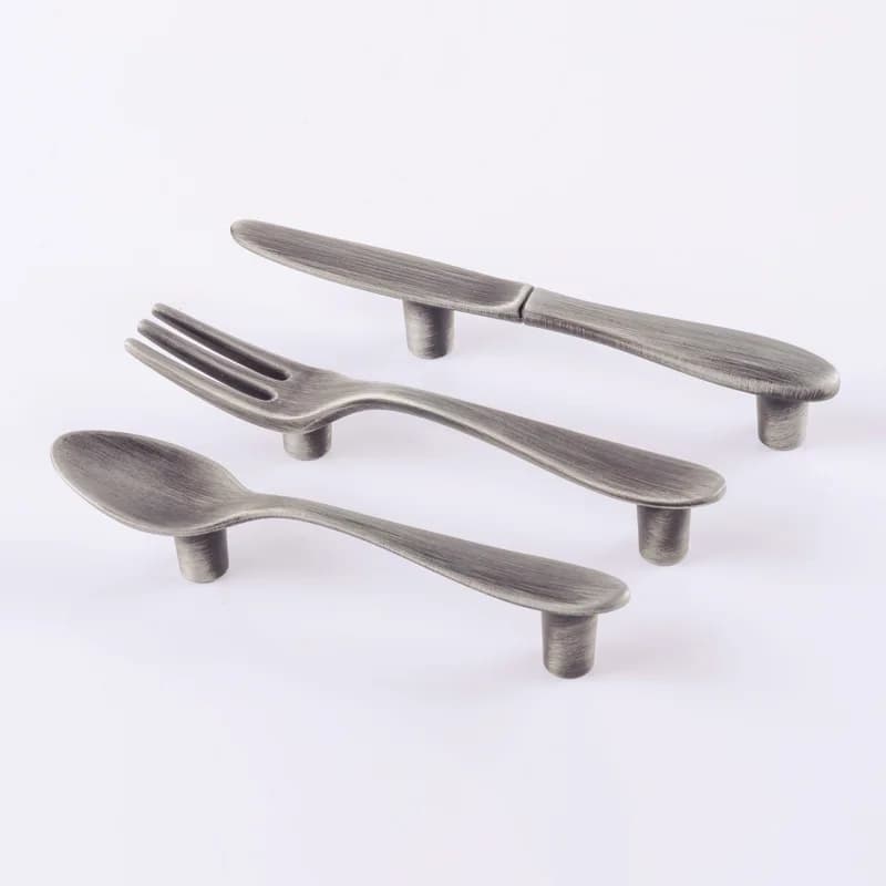 Posate Da Cucina Coltello Forchetta Cucchiaio di Forma Creativa Maniglia della Mobilia \ Boutique Cassetto Maniglia Dell'armadio Maniglia \ Maniglia Cucina