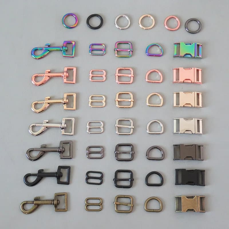1 pz 20mm metallo D anello fibbia moschettone chiusura per paracord borsa zaino cinghie accessorio cintura anello collare per cani da compagnia guinzaglio hardware