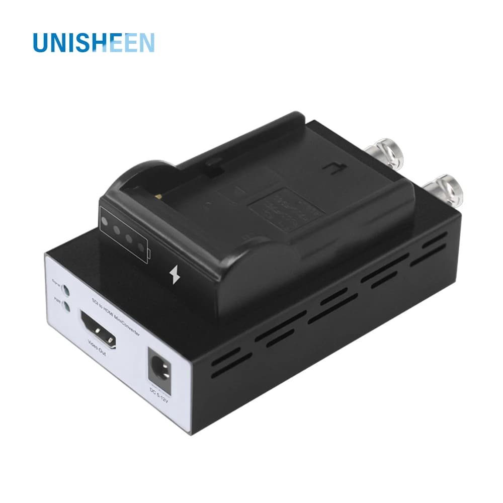 Convertitore SDI 3G per trasmettitore per fotocamera Livello B 1080p di vendita calda a scatola per scheda di acquisizione video HDMI con presa batteria