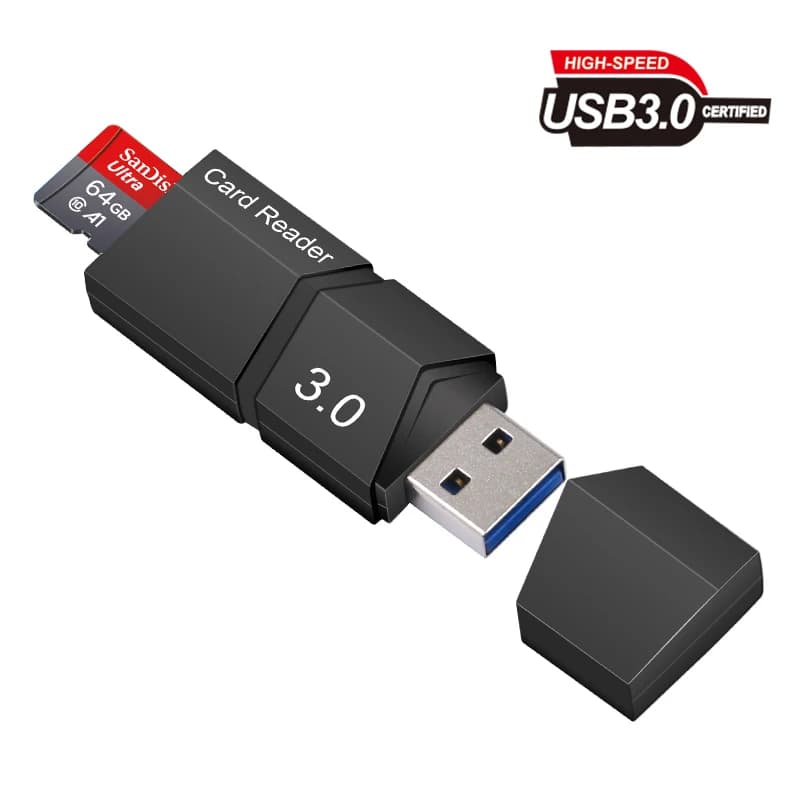 Lettore di schede SD Lettore di schede USB 3.0 3.0 per adattatore Micro SD USB Unità flash Lettore di schede di memoria intelligente Lettore di schede SD