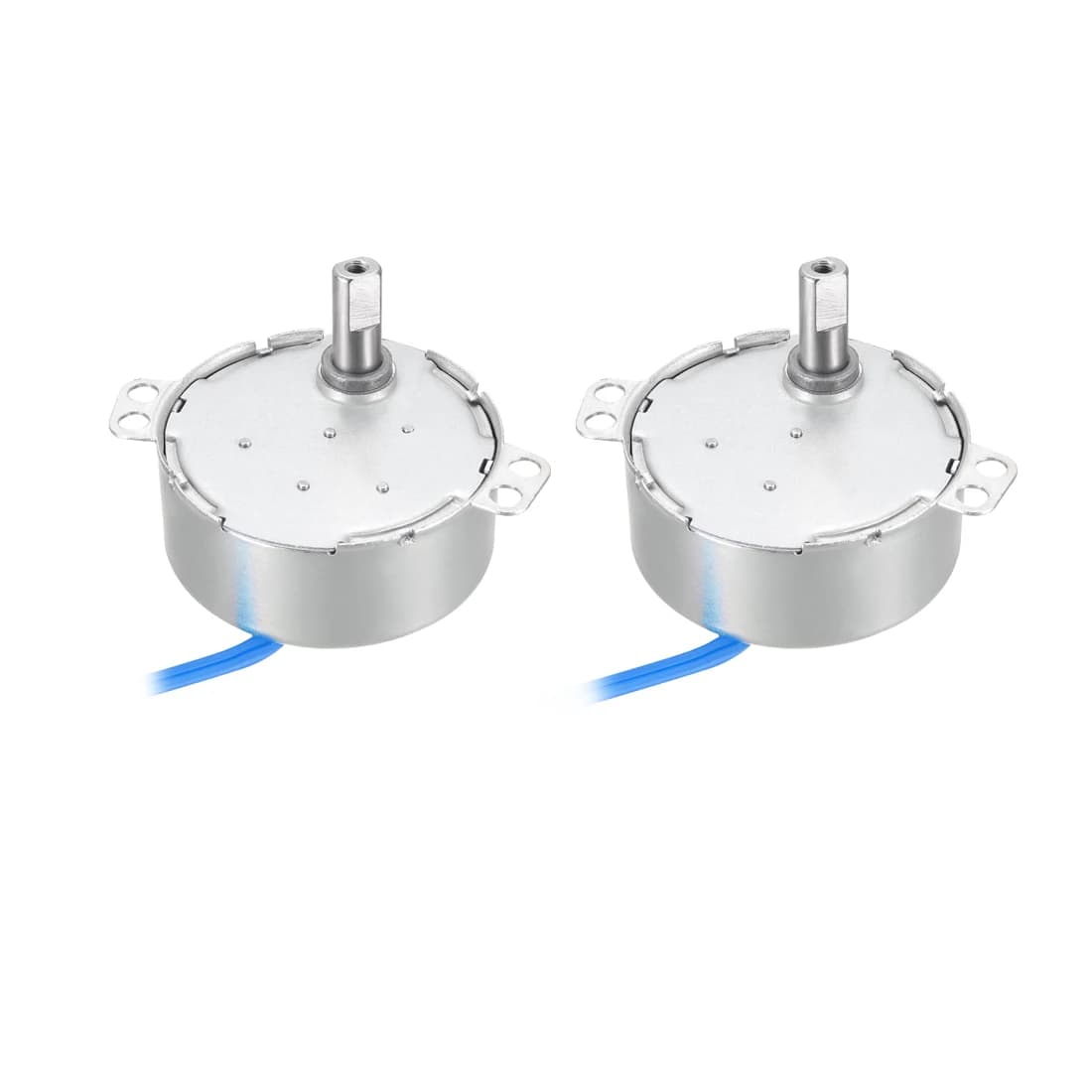 Motore sincrono a magnete permanente AC 100V-127V 2-36RMP 50-60Hz 4W doppio albero piatto CW/CCW per apparato elettrico del motore del ventilatore