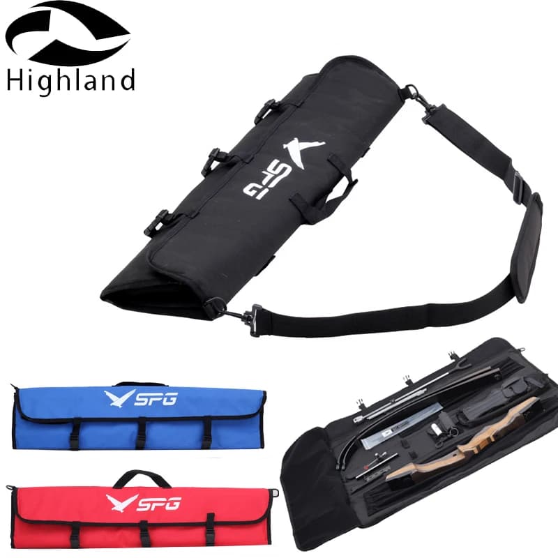 Collapsible Arrow Bag Recurve Bow Bag Shoulder Handle Carrying Archery Bow Bag Slung Arrow Bag Recurve Bow Case Storage Bag
