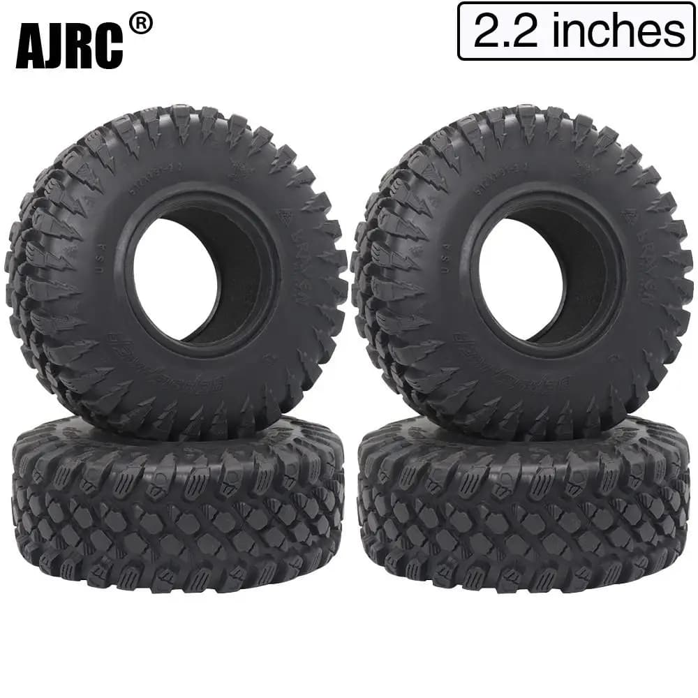 4 pz 2.2 Pollici Braven Berserker Pneumatico In Gomma 2.2 Pneumatici Ruota 125x48mm Per 1/10 Rc Crawler Traxxas Wraith Scx10 Wrangler 2.2 Ruota
