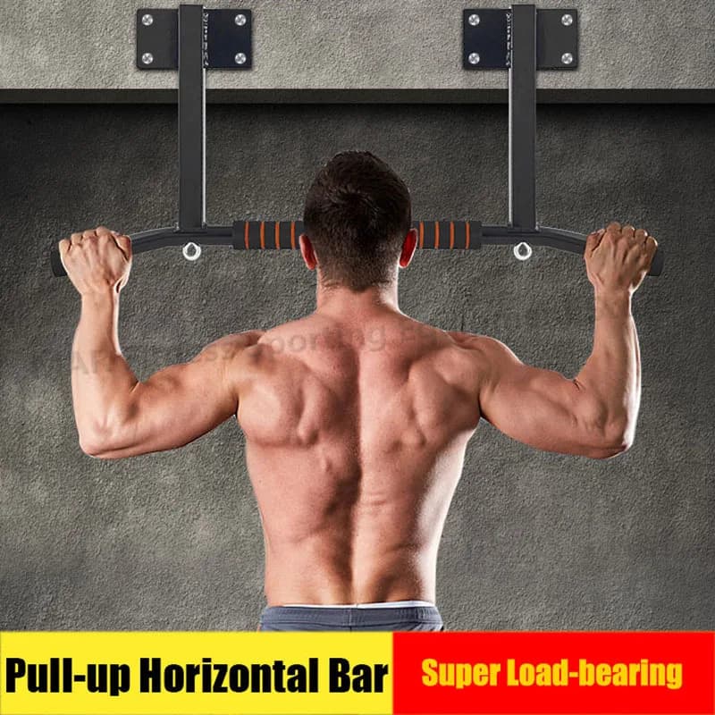 Wall horizontal bar, multifunction traction bar, adjustable height traction rod for portable fitness equipment, gym workout at home