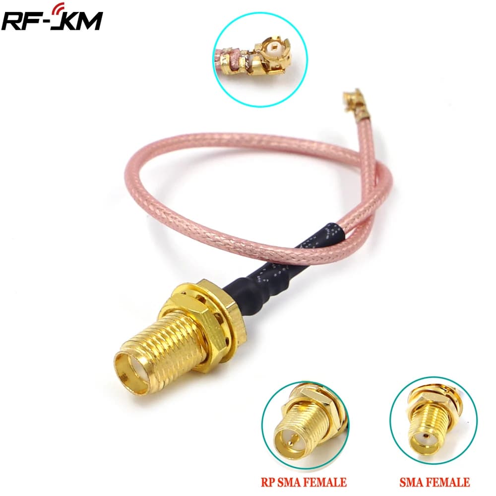Cavo RF U.FL a RP-SMA SMA femmina maschio antenna WiFi cavo a treccia ufl RG178