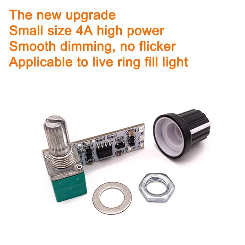 Piccola lampada da scrivania manopola potenziometro modulo continuo LED Mini Dimmer tensione costante barra luminosa microscopio luce di riempimento dal vivo