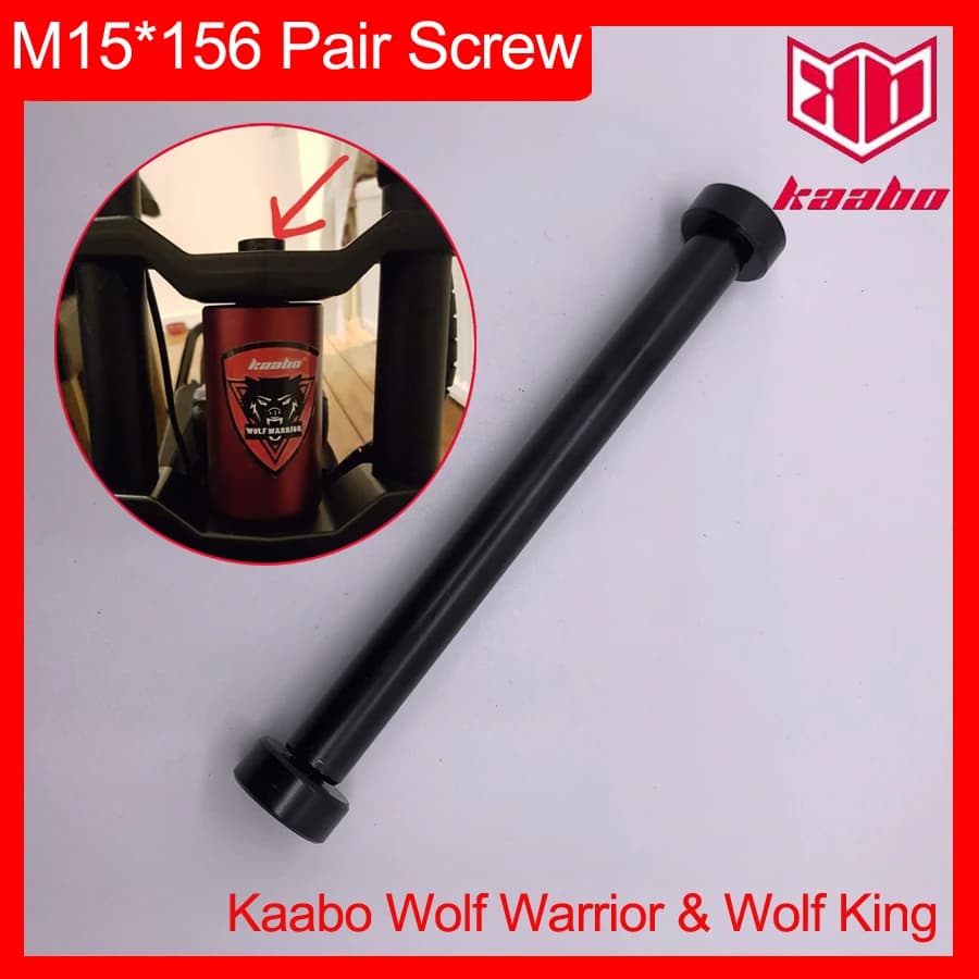 Rotary Fixed Butt Screw M15x156 Pair Screw Rotating Part for Kaabo Wolf Warrior II Wolf King GT Electric Scooter