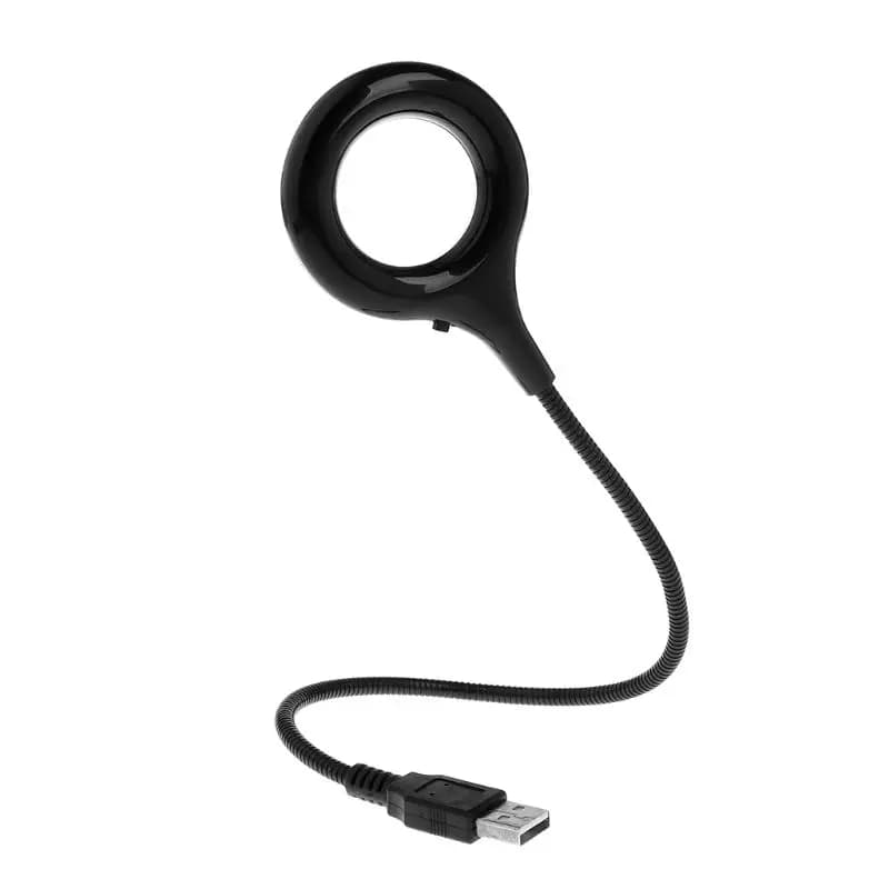 Anello Anello di Luce LED USB Lampada Da Tavolo Da Tavolo 5V Lampadina Luminosa Flessibile A Collo di Cigno Regolabile Angolo di Lettura di Campeggio Powerbank Del Computer Portatile PC