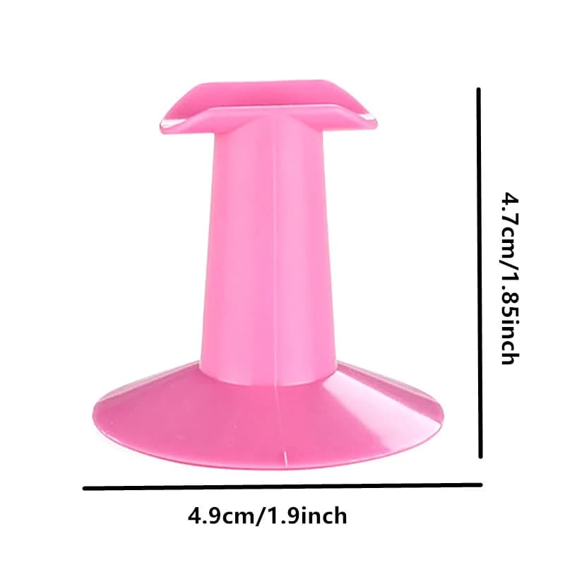 Supporti per dita per nail art Supporto per poggiapolsi in plastica rosa Strumenti professionali per l'addestramento alla pittura su smalto gel Pratica per il design delle unghie T0115
