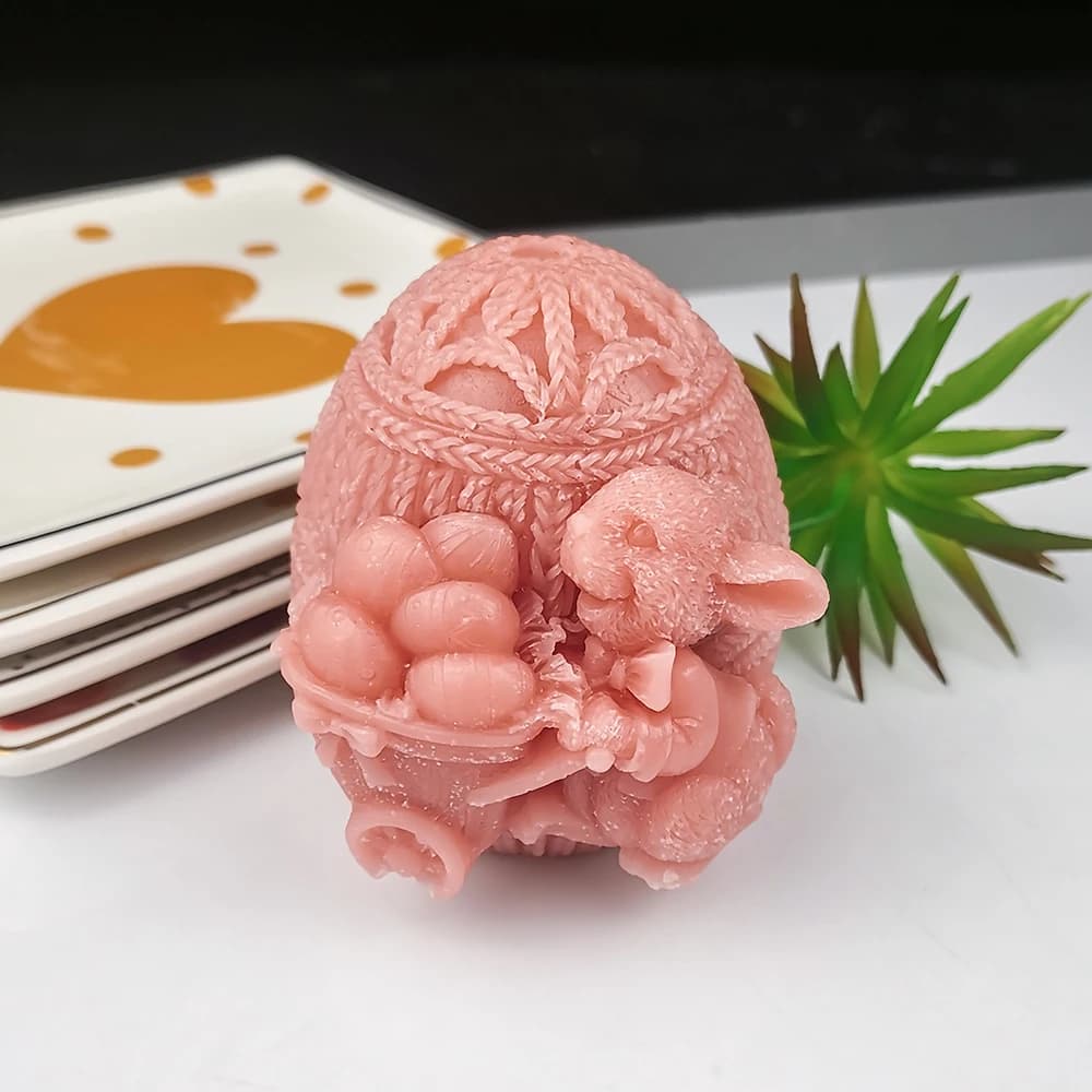 Stampo per candele per sapone a forma di coniglietto animale 3D Stampo in silicone Aroma Gesso Stampo in resina Stampi artigianali fatti a mano fai-da-te