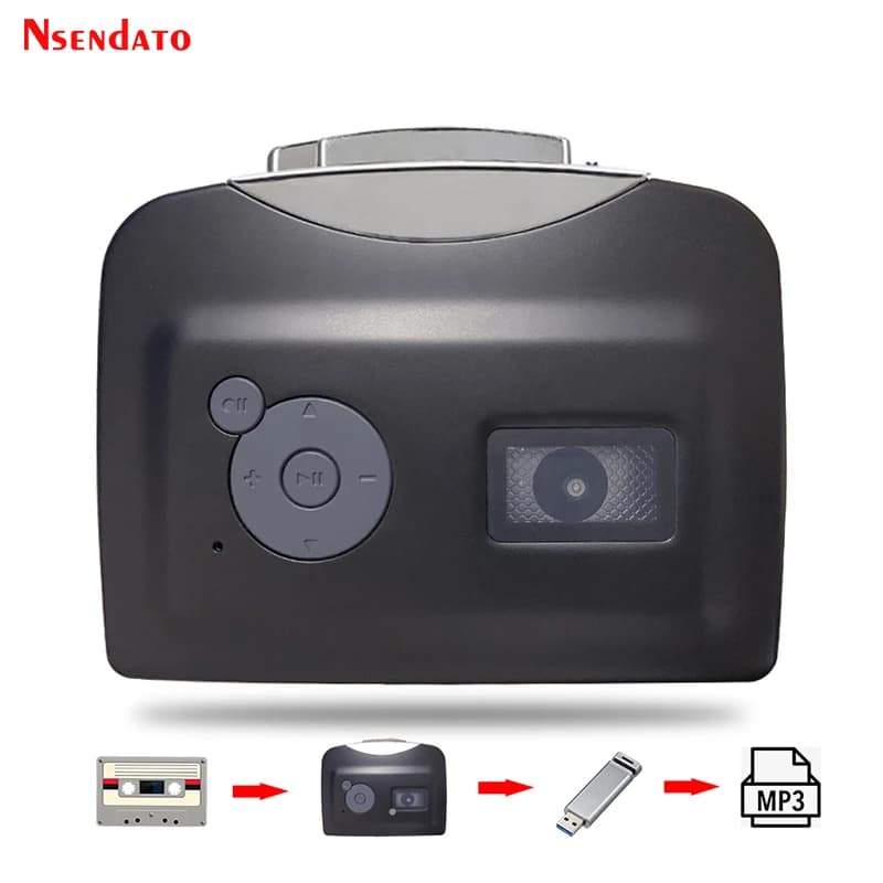 Ezcap 230 Lettore di Cassette USB, Convertitore da Nastro a MP3, Adattatore per Registrare Musica su Chiavetta USB, Lettore e Convertitore di Cassette USB