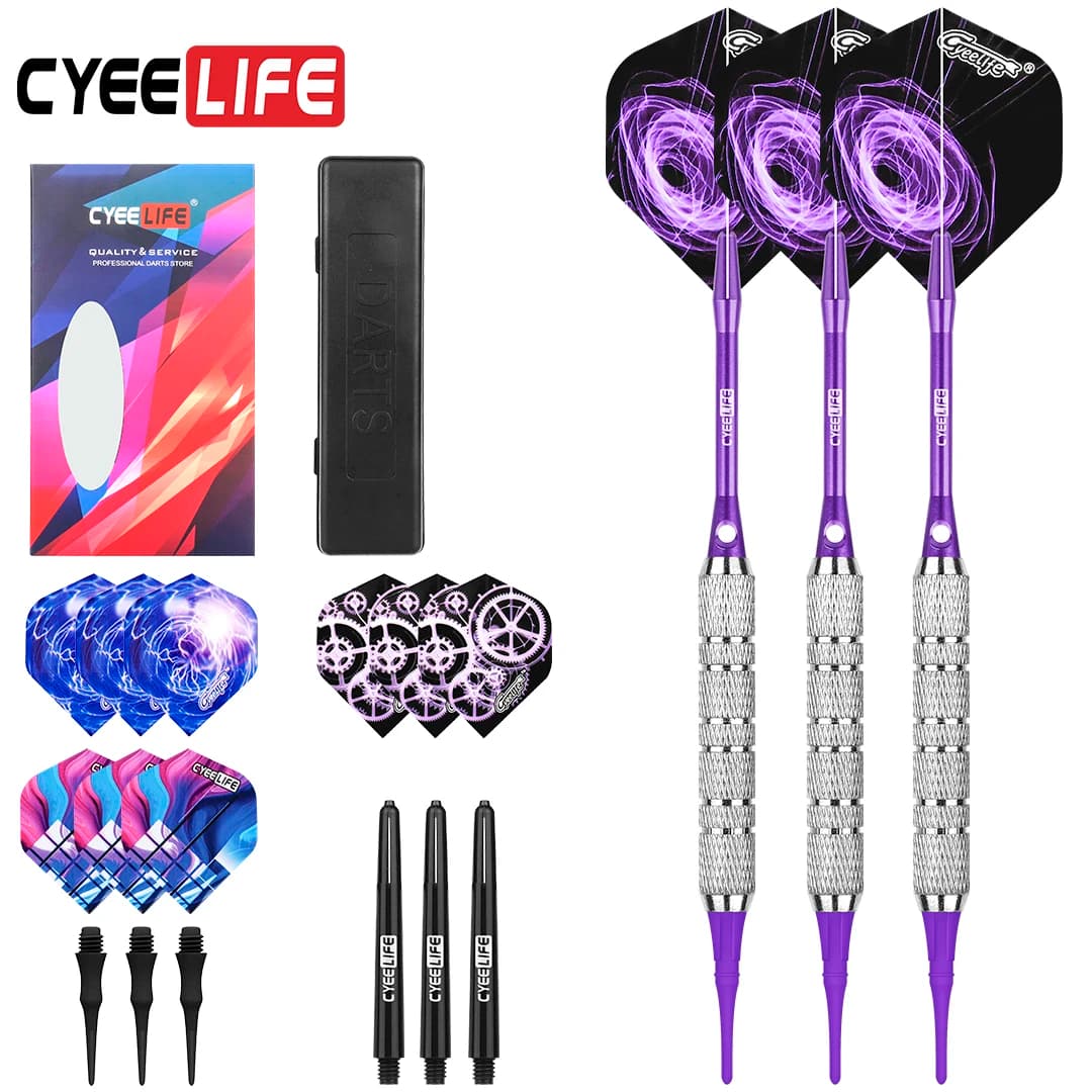 CyeeLife 16/18g Freccette con punta morbida Elettroniche professionali con freccette Accessori per Dardos con punta morbida in nylon