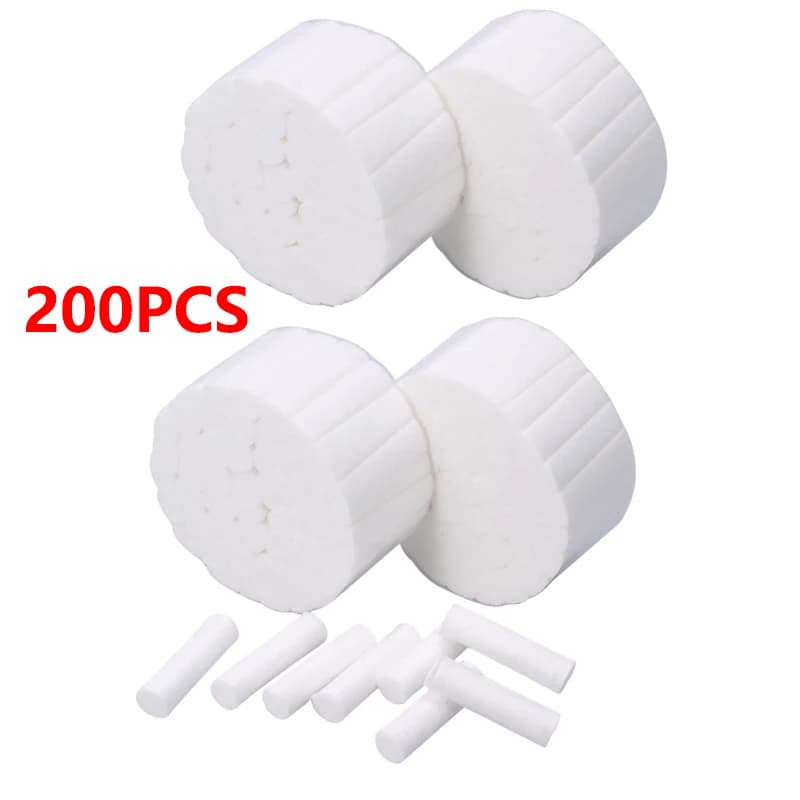 200 pz/4 borse 100% Cotone Dentale Rotolo di Cotone Dentista materiale Sbiancamento Dei Denti Prodotto Rotoli di Cotone Chirurgico Ad Alta assorbente