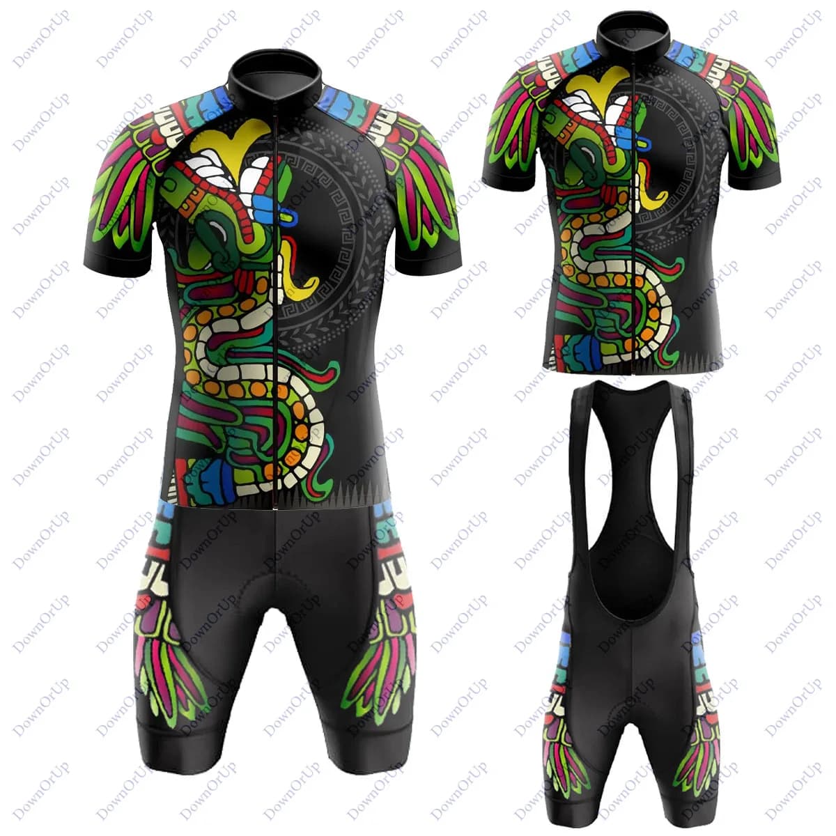 Mexico Bike Team Men's Cycling Knit Set MTB Summer Cycling Knits Cycling Knit shorts with cuffs cycling hombre
