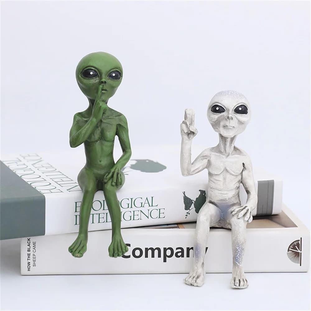 Alien Resin Ornaments Desk Decoration UFO Interior Decoration Garden Resin Decoration European Decoration
