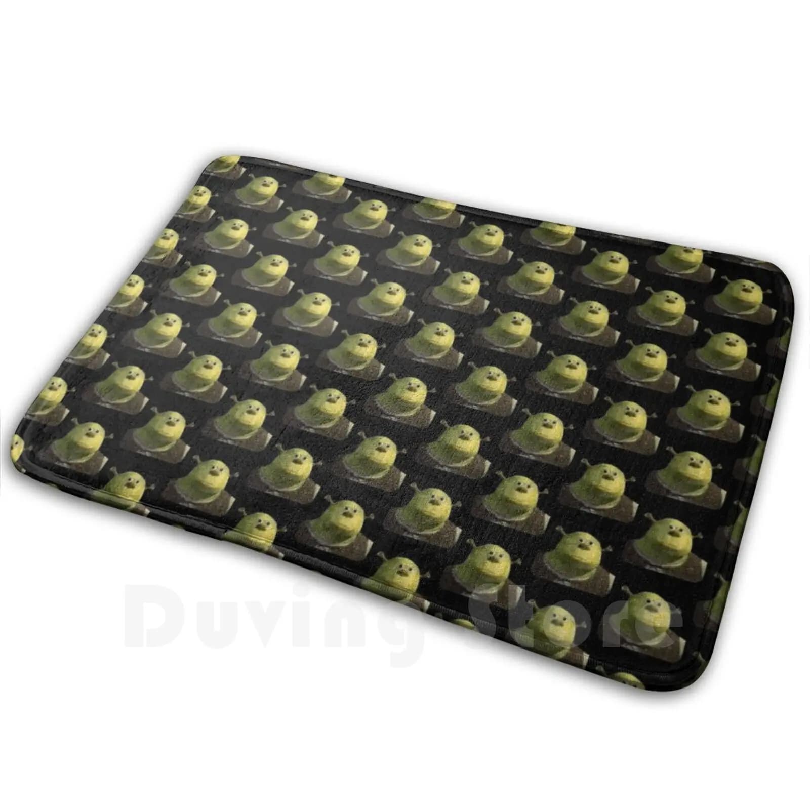 Shrully Mat Tappeto Tappeto Anti-slip Carpets Bedroom Green Sully Monster Meme Funny cartoon character Morph Face Ears Shrek