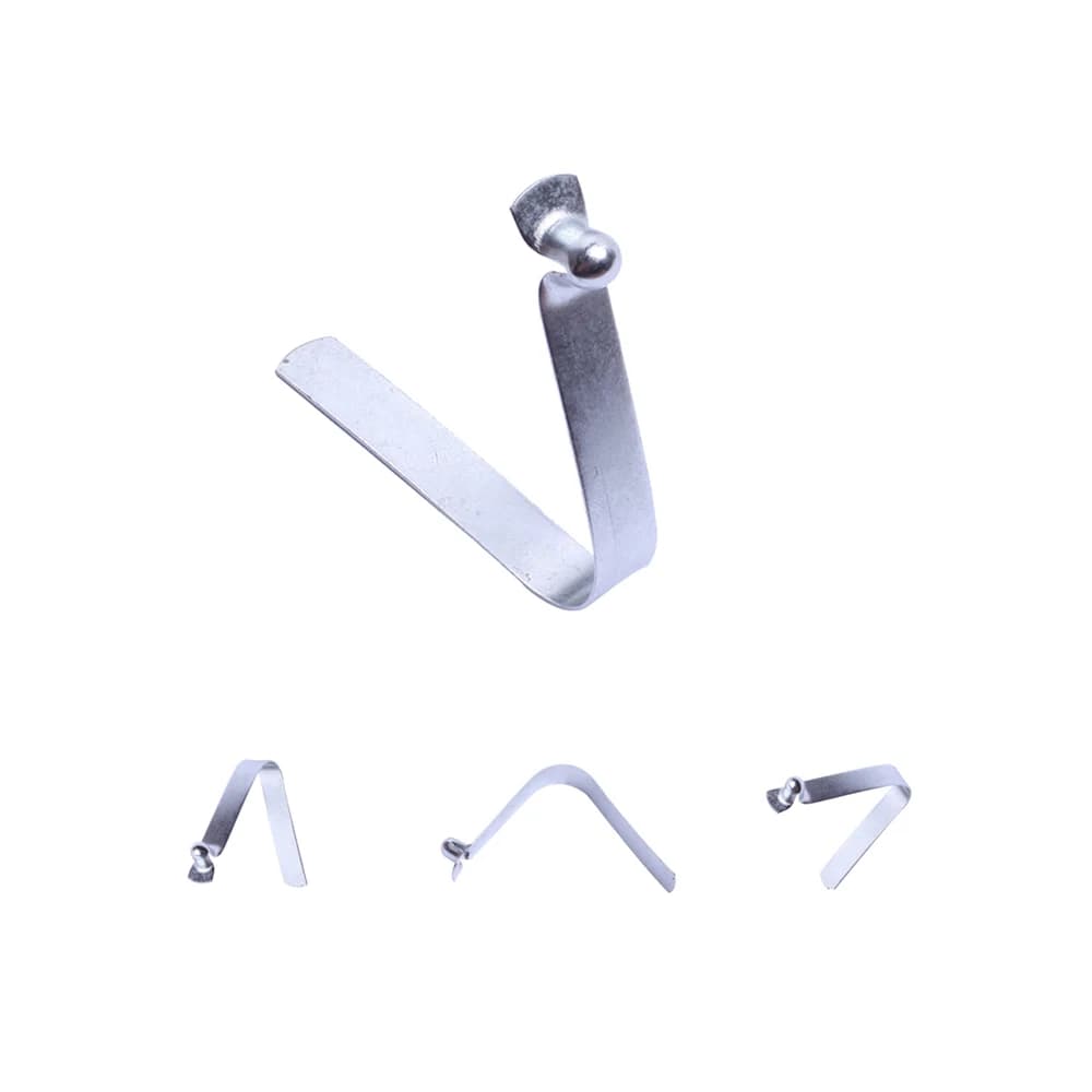 FINEWE 4 pz/lotto 6.5 millimetri Singolo Pulsante di Chiusura A Scatto Caravan In Acciaio Kayak Paddle Durevole Clip A Molla Push Morsetto Tenda Palo A Remo
