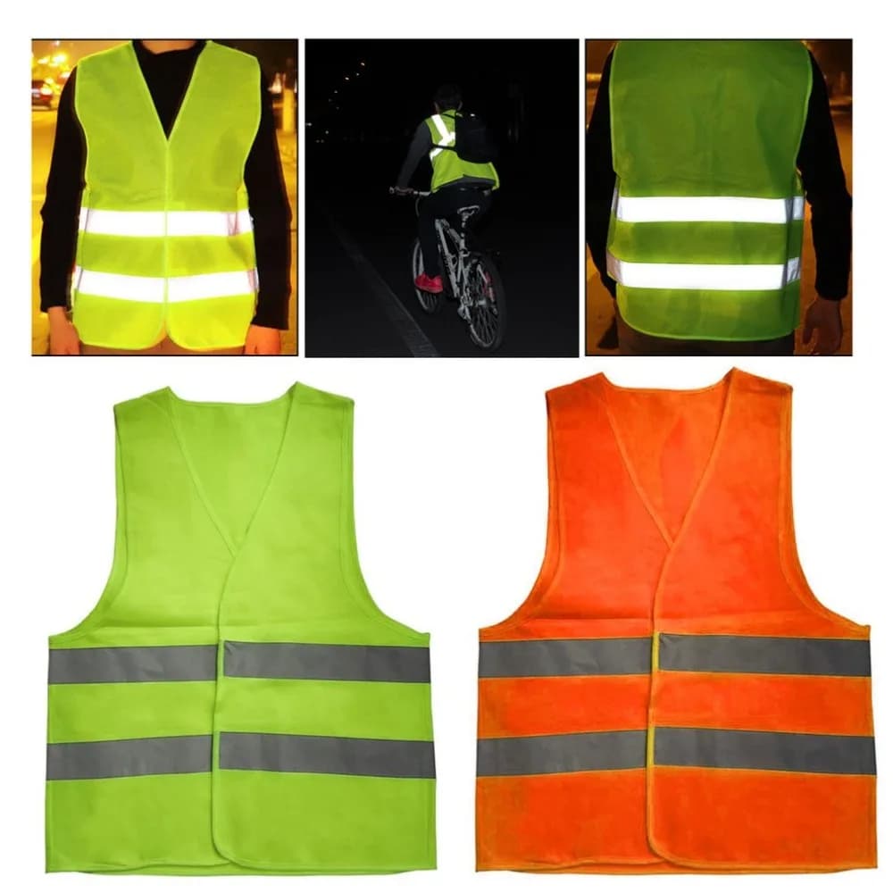 Giubbotto di avvertimento riflettente per conducente (unisex), gilet riflettente, gilet da viaggio, giubbotto salvagente da strada, gilet segnaletico da strada
