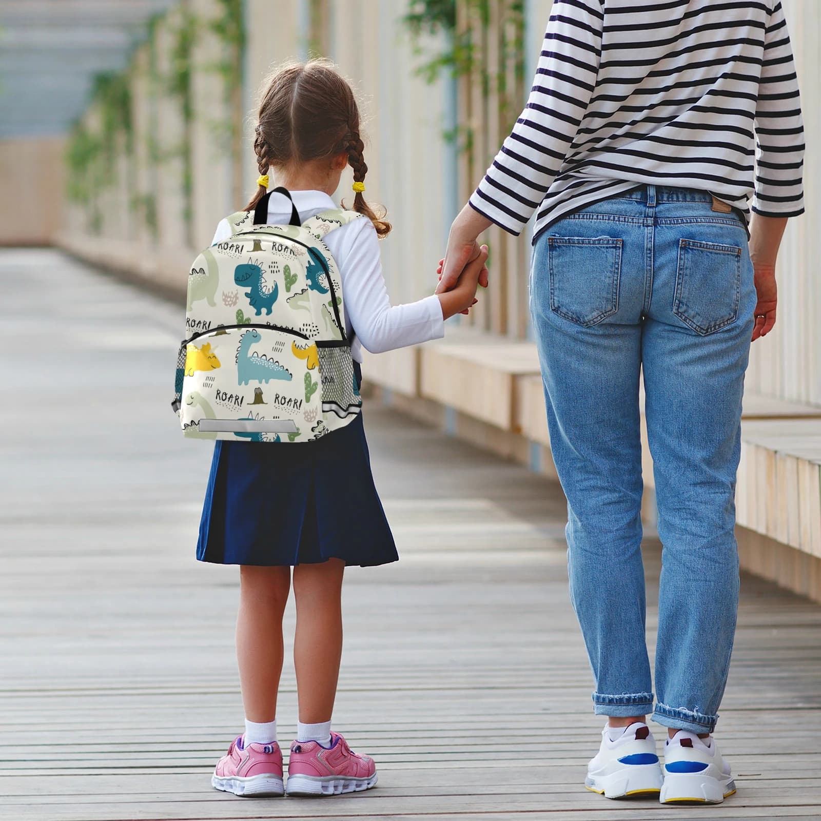 Nuovi bambini Zaino Cartoon dinosauro stampa Borsa da scuola per bambini Studenti Ragazzi Ragazze Zaino Carino asilo Bookbag Mochila Regalo