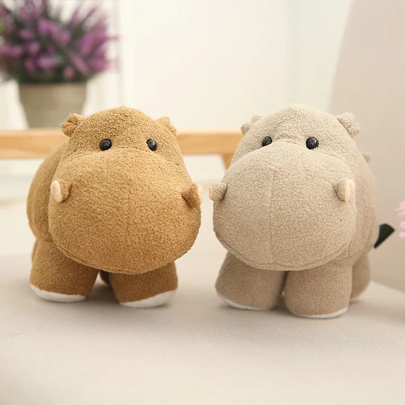 Huggable Simulazione Elefante Ippopotamo Giocattolo Della Peluche Molle Farcito Bambola Animale Del Fumetto Della Decorazione Della Casa Del Bambino di Compleanno Per Bambini Regalo Di Natale