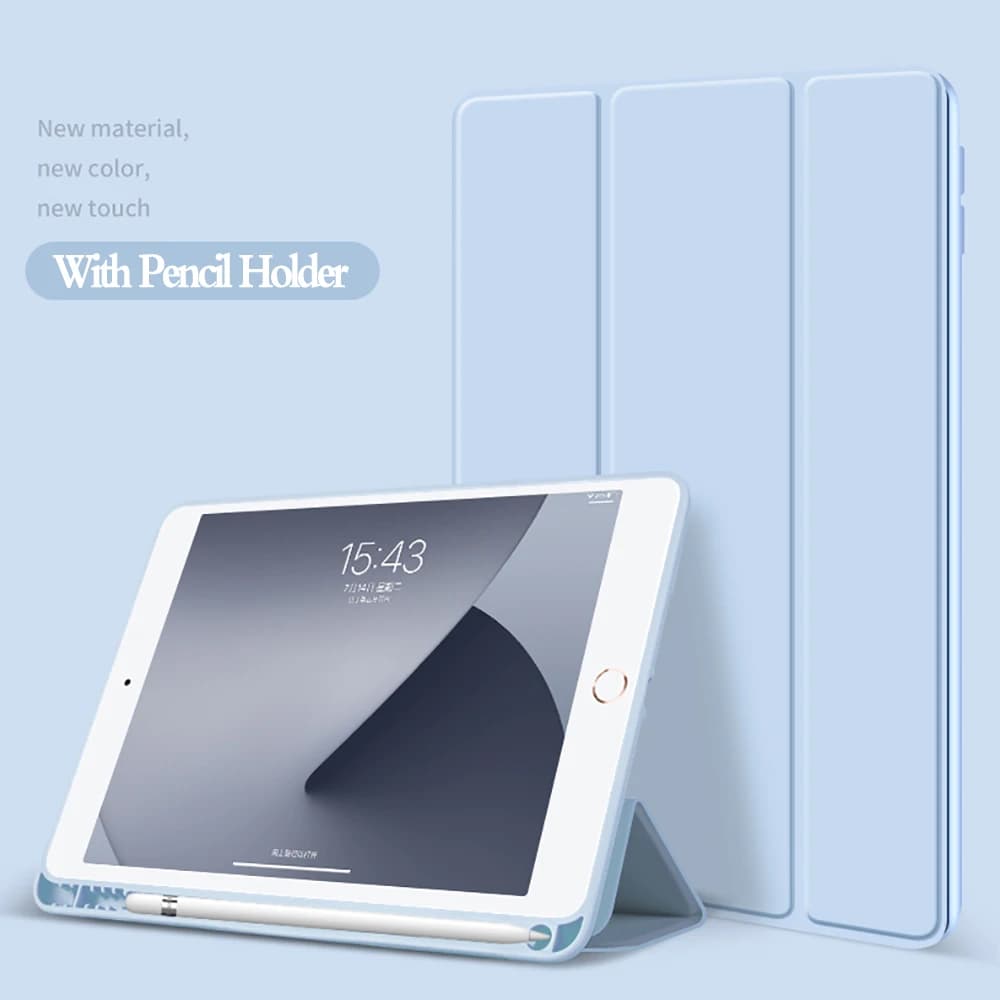 Cover per iPad 9.7 2017 2018 Custodia con portapenne Custodia in pelle PU intelligente per iPad 5a 6a generazione Custodia A1822 A1823 A1954