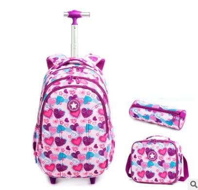 Trolley da scuola Per ragazzi scuola Zaino con ruote per ragazzi Scuola per bambini Zaino con rotelle per ragazze Trolley da viaggio per bagagli