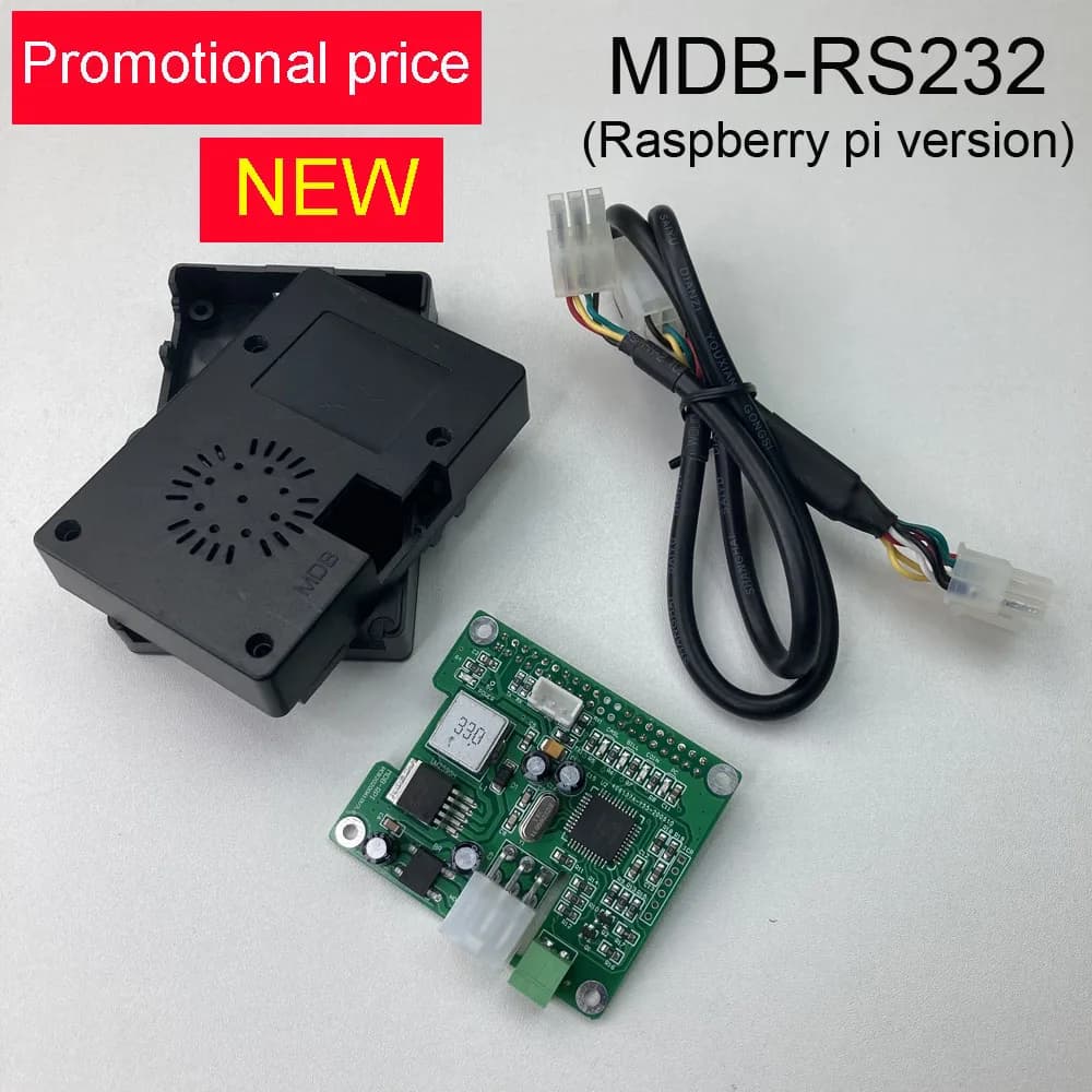 New 2020 Raspberry pi version MDB-RS232 device to convert the MDB coin and bill validator data to the PC RS232 for vending machine